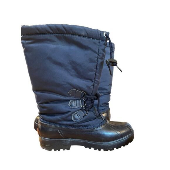 Sorel Ladies Size 9 Navy Blue High Top Boots Winter Waterproof Insulated Rubber - Picture 6 of 8